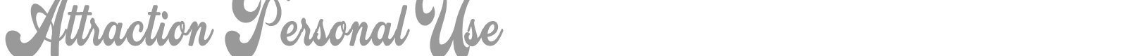 Attraction font preview